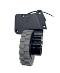 Universal Robot Vacuum Wheel Upgrade For ABIR X5 X6 X8 with 5 cm gray treaded wheel and black mounting assembly