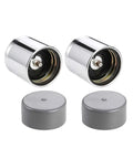 2 Pack Trailer Wheel Bearing Protector 1.98 Inch Hub Cap Dust Shield Universal Fit, showcasing two protectors with caps.
