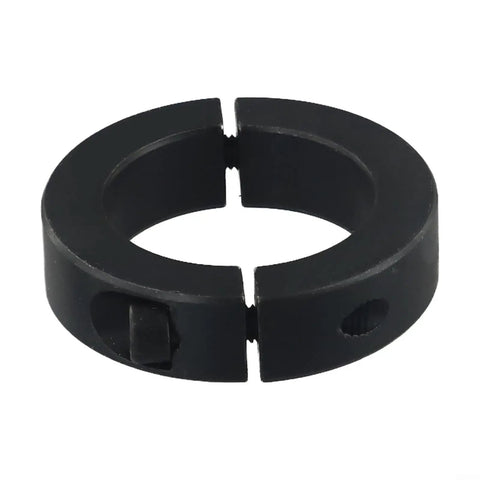 Solid Steel Two Piece Shaft Collar Clamp Ring Black Oxide Finish 40mm Fits Workshop Machinery Tight Grip Keeps Surfaces Mint Clean