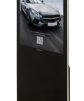 Slide A Slick 43 Inch Digital Display Advertising Floor Stand Into Your Spot For Legit 1080p Lcd Quality Smooth Android 11 Smart Features And Zero Stress Wifi Bluetooth Streaming Setup That Flows All Day, showcasing a freestanding digital display with a sleek black design.