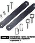 Two AR500 Steel Target Torso Gongs For IDPA Practice, Seven Inch By Twelve Inch By Three Eighths Inch, CNC Laser Cut, Five Eighths Inch Mount Hole, Built To Take A Beating, Durable Shooting Targets With Limited Lifetime Guarantee mounting kit with bolts, hooks, and straps