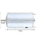 12-36V 555 DC Gear Motor With Ball Bearings Delivers Crazy High Speed Spin From 3500 To 12000 RPM And Serious Torque For Robotic Projects Plus Automation Needs You Totally Need Right Now, side view with dimensions