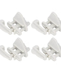 Rock Solid Abs Pontoon Boat Gate Latch Kit Heavy Duty Square Frame Latches in white, designed for secure access on frames.