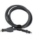 Rock Solid 6.6 Ft Ethernet Extension Cable IP68 Waterproof Flat Network Cord For Router coiled with connectors visible.