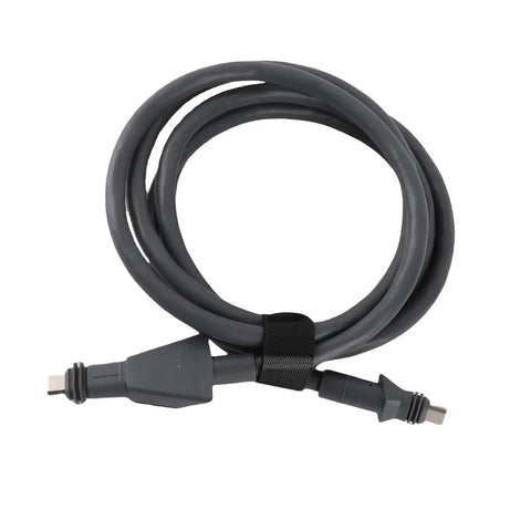 Rock Solid 6.6 Ft Ethernet Extension Cable IP68 Waterproof Flat Network Cord For Router coiled with connectors visible.