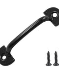 20 Pack Mini Vintage Cabinet Pull Handles Black Zinc Alloy 60mm Length Rustic Barn Door Style with Screws