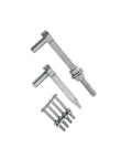 Heavy Duty Adjustable Double Strap Field Gate Hinge Set, 18 Inch 450mm, Includes Top And Bottom Straps, Diameter Bolt And Drive Hooks