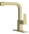 APPASO Gold Kitchen Faucet with Pull Down Kitchen Faucets with modern design and high arc for easy sink access.
