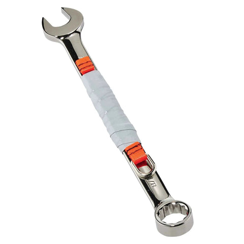 Wrench wrapped with Self-Adhering Tool Attachment Tape With Glass Fiber Reinforcement No Heat Needed No Mess Grip For Tool Handles