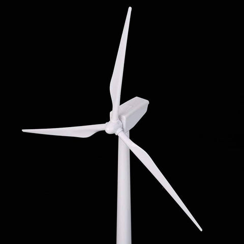 Desktop Wind Turbine Model Powered By Solar Energy ABS Plastic Mini Windmill For Education And Fun Solar Panel Base Desk Gadget Realistic Replication For STEM Learning And Classroom Demonstrations