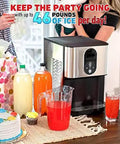 Top Rated Countertop Ice Maker Featuring Slick Self Serve Lever And Built In Self Cleaning Cycle That Whips Up Smooth Chewable Nugget Ice Fast For Any Modern Home Or Office Setup in a vibrant kitchen setting.