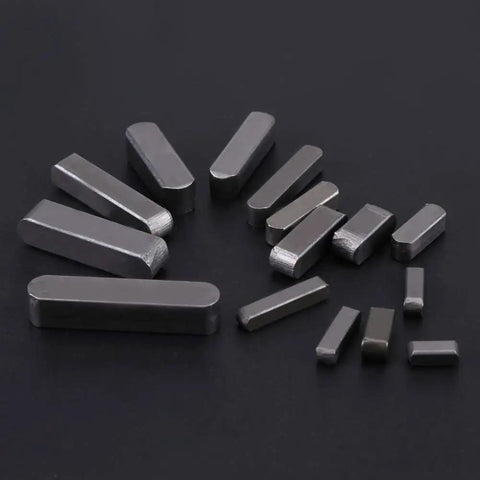 140 Piece Round Ended Drive Shaft Keys Set In Metric Key Stock For Fasteners Pro Grade Stainless Steel