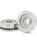 Premium 10 Pack Stainless Steel SF605ZZ Flanged Deep Groove Ball Bearings 5x14x5mm Double Shielded for high performance motors.