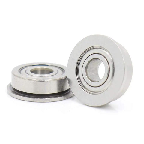 Premium 10 Pack Stainless Steel SF605ZZ Flanged Deep Groove Ball Bearings 5x14x5mm Double Shielded for high performance motors.