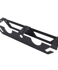 Vertical Wall Mount Angle Grinder Holder Thickened Alloy Steel Rack for garage and workshop, side view showing design and cord slots.