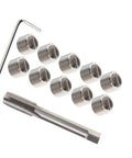 20Pcs Thread Repair Kit M10x1.5mm With Thread Inserts And Helicoil Insertion Tool, Drill, Tap, And Hand Tools displayed on white background