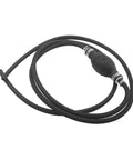 Durable Transfer Hose Pump Siphon Kit For Cars And Equipment, Quick Hand Pump For Gasoline, Fuel And Oil, Easy Liquid Transfer, Optimizes Flow And Makes Siphoning A Breeze. Black rubber hose with hand pump for fuel transfer
