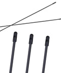 5 Piece Black Plastic Antenna Tubes With Cap For Remote Control Cars FPV Drones Quadcopters Multirotors And 2.4G Receivers Protective