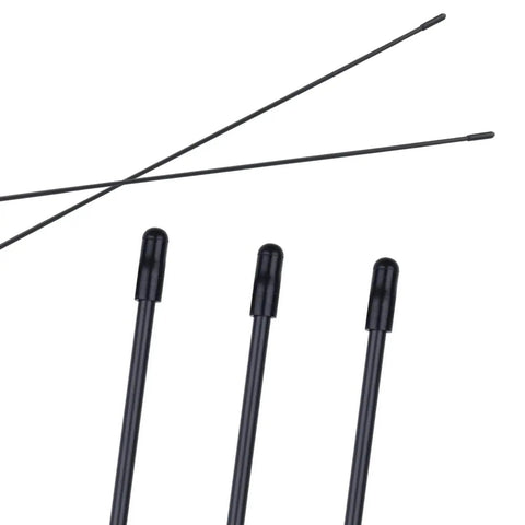 5 Piece Black Plastic Antenna Tubes With Cap For Remote Control Cars FPV Drones Quadcopters Multirotors And 2.4G Receivers Protective