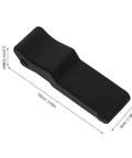 2 Pack Black Multifunctional Draw Latches With Reliable Locking Mechanism shown with dimensions in centimeters and inches