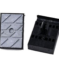 Tough-As-Nails Heavy-Duty Conveyor Block For Edge Banding Machines Built To Last And Keep Precise Alignment Under Heavy Use Wear-Resistant 71x48mm Panel Easy Mount Compatible With Most Edge Banders And Quick Setup., 71x48mm metal and plastic edge banding conveyor block, front and back view