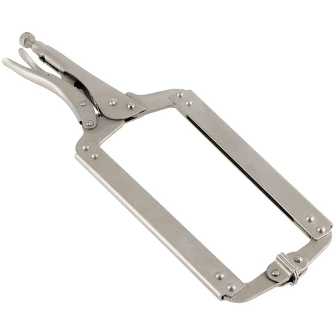 Two Pack 18 Inch C Clamp Locking Pliers With Swivel Pads For Welding And Woodworking, Built Tough Heavy Duty Locking Pliers