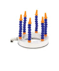 Heavy Duty Water Spray Ring Cooling Nozzle For Machining Centers Rock Solid General Purpose Coolant Accessory Built Tough Flat Out Precision For Daily Shop Grind, showing a zinc alloy cooling nozzle with flexible arms.