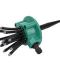 12 Head Flexible Noodle Sprinkler System For Gardens And Lawns ABS Plastic With Leak Proof Joints Water Saving Irrigation