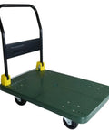 Tough As Nails Foldable Push Cart Dolly Handles 880 Pounds Without A Sweat Featuring Smooth 360 Degree Swivel Wheels Green.