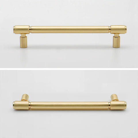 brushed gold dresser pulls VEHCIL 20 Pack Square Brushed Gold Cabinet Pulls, 5 Inch(128mm) Hole Centers Gold Cabinet Handles Hardware for Kitchen Cupboard Closet Bathroom Dresser Drawer, Solid Zinc Alloy
