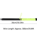 Golf Alignment Sticks Fiberglass Rods Swing Trainer Tools showing dimensions, lightweight portable training aid with 26 cm length