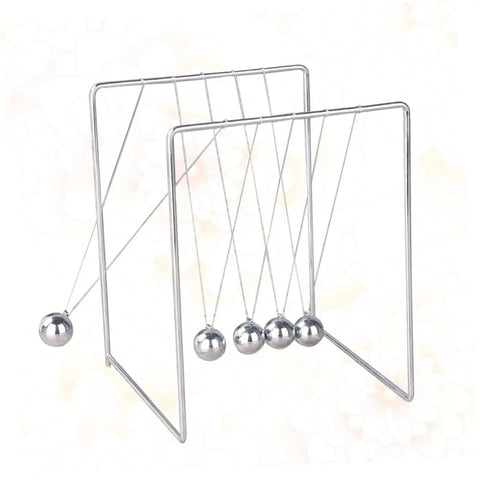 Must Have Pendulum Frame Physics Desk Toy For Learning And Decor, Cradle Style Science Education Gadget, Metal Ornament