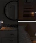 Plug In Night Light With Dusk To Dawn Sensor, 360 Degree Rotation, Warm White 2700K Soft Safe Glow For Hallways, Bedrooms, Stairways