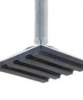 Base of two heavy duty ladder levelers that exceed ANSI 14.8 and OSHA safety standards, 2000 pound load capacity, lab tested.