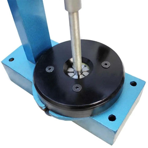 Close-up of Heavy Hitter Ring Expander Stretcher Machine with precision collet, designed for faster jewelry work and band adjustments.