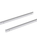 Galvanized Steel Gear Rack For Sliding Gate Operators 8mm Thick 3.28 Feet Total Length Includes Mounting Hardware Teeth Track For Smooth Quiet Operation All Weather Resistant For Residential And Commercial Use