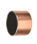 Rock Solid Three Pack Sleeve Bearings Thirty Five Millimeter Inner Bore By Thirty Nine Millimeter Outer Diameter By Twenty Five Millimeter Length Smooth Sliding Plain Oilless Bushings showing a bronze sleeve bearing.