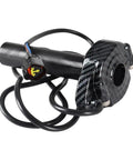 Imitation Carbon Fiber Throttle Handle Kit With Quick Twist Grips And Cable For Electric Dirt Bikes Plug And Play Compatible