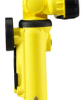 Side view of Knucklehead HAZ-LO Rechargeable Flood Light Without Charger Yellow 163 Lumens, showing 210-degree articulating head.