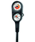 Two Gauge Diving Console With Brass Case And 0 To 5000 Psi Readout, Depth To 150 Feet With Air Filled Max Depth Indicator
