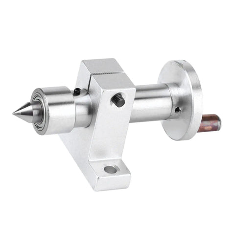 Heavy Duty Wood Lathe Live Center For Mini Lathe Machines Dual Bearing Revolving Tailstock Center visible with metal construction