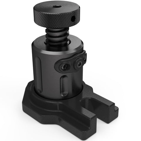 Beefy Heavy Duty Machinist Jack For Milling Machines With Three Quarters To Six ACME Screw Large 1.4 Inch Contact Pad Brass Locking Base