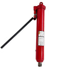 Heavy Duty 12 Ton Hydraulic Long Ram Jack With Handle For Engine Lifts And Cranes, red cylinder design