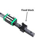 Fixed Block For Linear Guide Rail HG15 HG20 4 Pack Cross Roller Guide Block Black Position Locking Ring for rail slider