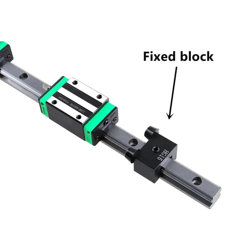 Fixed Block For Linear Guide Rail HG15 HG20 4 Pack Cross Roller Guide Block Black Position Locking Ring for rail slider