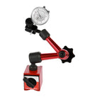 Dial Indicator With Magnetic Holder And Bore Gauge Stand For Machining And Inspection, red magnetic base with dial gauge