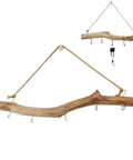 Badass 16 Inch Natural Wood Wall Hooks Featuring Five Curved Prongs For Hanging Heavy Jackets Tote Bags And Key Chains Inside Your Mudroom Or Entryway While Keeping Everything Slick And Organized.