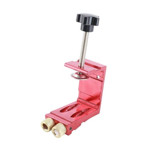 15 Degree Angled Hole Locator Jig For Woodworking, Pro Grade Drill Guide For Inclined Holes, Adjustable Dowel Drilling Positioner