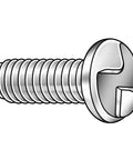 Boss Grade One Way Tamper Proof Screws With Round Head And Number Eight Thirty Two Thread Size Half Inch Length Zinc Plated Steel visible side view