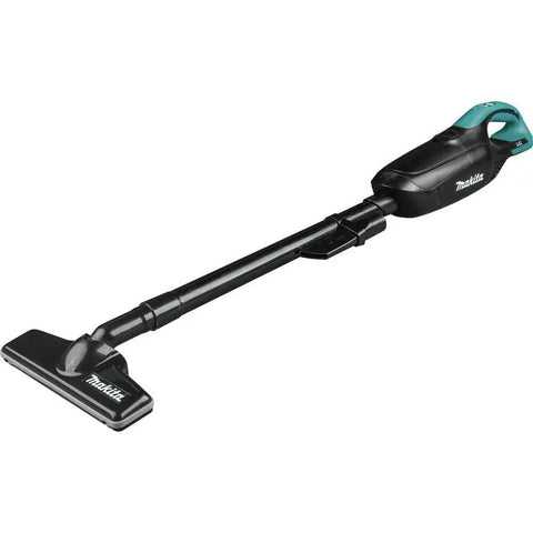 Cordless Vacuum For Workshop And Home, 18V LXT Tool Only with long nozzle, lightweight design, shown in black color.